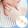 Unicraftale 3Pcs 3 Styles 304 Stainless Steel Open Cuff Finger Ring Cabochon Settings STAS-UN0059-66G-6