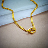 Rhombus Toggle Stainless Steel Pendant Necklaces for Women FS-WG6DB9B-01-3