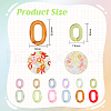 CHGCRAFT Transparent Acrylic Linking Rings TACR-CA0001-30-2