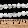 Crackle Glass Beads Strands X1-GLAA-U001-8mm-07-4