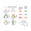 Kissitty 48Pcs 12 Style Resin Pendants RESI-KS0001-10-17
