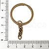 Tibetan Style Alloy Split Key Rings FIND-A039-09AB-3