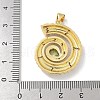 Brass Micro Pave Cubic Zirconia Pendants KK-M300-16G-3