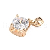 Brass Micro Pave Cubic Zirconia Pendants X-KK-E795-29KCG-04-2