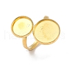 304 Stainless Steel Open Cuff Ring Findings STAS-E124-05I-G-1