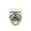 Tibetan Style Alloy Tube Bails Rhinestone Settings TIBE-L008-24AS-1