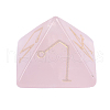 Pyramid Reiki Natural Rose Quartz Display Decorations DJEW-PW0013-41B-1