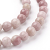 Natural Rhodonite Beads Strands G-G099-6mm-33-3