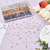 HOBBIESAY 120G 12 Styles Glass Twisted Bugle Beads SEED-HY0001-23-4