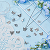 DICOSMETIC 120Pcs 12 Styles Tibetan Style Alloy Connector Charms FIND-DC0005-47-4