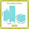 Square Kraft Paper Necklace Earring Storage Gift Boxes CON-WH0095-90B-02-2