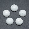 Natural Howlite Cabochons X-G-P393-R32-8MM-1