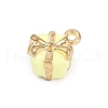 Alloy Enamel Charms PALLOY-R158-05G-02-2