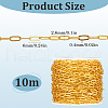 SOFPLATE 10M Brass Paperclip Chains CHC-SP0001-02G-2