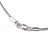 Gifts for Boyfriend On Valentines Day 304 Stainless Steel Necklaces NJEW-H411-53-3