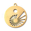 201 Stainless Steel Pendants STAS-D041-07G-1