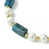 3Pcs 3 Style Natural Mxied Stone & Shell Pearl Beaded Bracelets Set for Women BJEW-TA00357-3