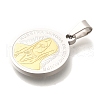 304 Stainless Steel Pendants STAS-U035-29P-2