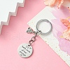 Alloy Enamel & Stainless Steel Keychain KEYC-YW00036-4