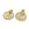 Brass Dangle Stud Earrings EJEW-H308-01G-2