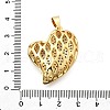 Brass Micro Pave Cubic Zirconia Pendants KK-C094-01B-G-3