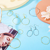 Alloy Open Back Bezel Pendants PALLOY-PJ0001-11-7