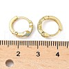 Brass Micro Pave Clear Cubic Zirconia Hoop Earrings EJEW-A132-12G-5