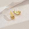 Geometric Stainless Steel Triple Stud Earrings BI1243-5