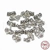 Thailand 925 Sterling Silver Dangle Pendants STER-T002-24AS-3