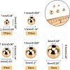  360Pcs 5 Style Brass Spacer Beads KK-NB0001-68-5