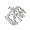 304 Stainless Steel Open Cuff Rings for Women RJEW-U060-01A-P-2