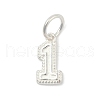 Number Series 925 Sterling Silver Charms STER-Q002-01B-1