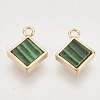 Synthetic Malachite Charms KK-T054-27G-B-01-NF-1