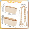 GOMAKERER 2Pcs Felt Bag Organizer Insert FIND-GO0001-31B-2