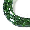 Electroplate Glass Beads Strands GLAA-Q101-02A-PL04-3