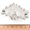 Heart Alloy Open Cuff Rings RJEW-A057-01P-5
