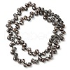 Electroplate Glass Beads Strands EGLA-D030-17G-2