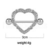 304 Stainless Steel & 316 Surgical Stainless Steel Nipple Rings WG3B98F-11-1
