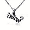 Football Soccer Shoe 667 Stainless Steel Pendant Necklaces for Men FS-WG4A7BD-02-5
