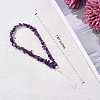 Natural Amethyst Chips Cell Phone Lanyard Wrist Strap HJEW-SW00018-02-2