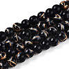 Baking Painted Glass Beads Strands DGLA-N010-8mm-10-1