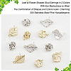 DICOSMETIC 32Pcs 4 Style Alloy Stud Earring Findings FIND-DC0001-98-4