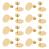 Unicraftale 30Pcs Ion Plating(IP) 304 Stainless Steel Ear Stud Findings STAS-UN0042-96-1