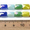 Electroplate Glass Beads Strands EGLA-C004-09-4