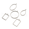 Alloy Open Back Bezel Big Pendants PALLOY-TA0001-26P-2