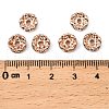 Brass Rhinestone Spacer Beads RB-A014-L8mm-01RG-NF-2