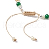 Glass Beads Braided Bead Bracelets for Women BJEW-JB11525-5