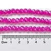 Baking Painted Imitation Jade Glass Bead Strands X-DGLA-A034-J8MM-A28-3