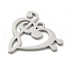 Non-Tarnish 304 Stainless Steel Pendants STAS-K253-06P-2