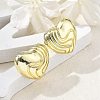 Brass Stud Earrings for Women EJEW-U035-09G-3